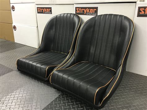 This Ia A Custom Pair Of Stryker Low Back Bucket Seats Black