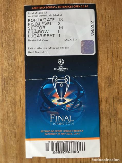 Buy uefa champions league tickets at excellent prices, we sell official uefa seatsnet is the largest and secure market place for uefa champions league tickets.all tickets listed on seatsnet. entrada ticket final uefa champions league 2014 - Comprar ...