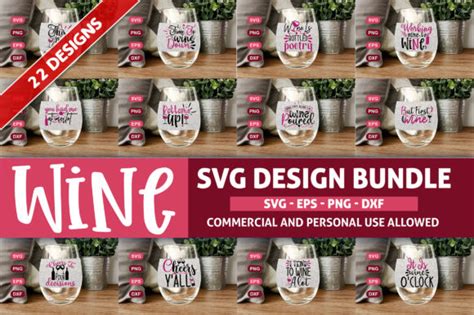 Wine Design Bundle Svg