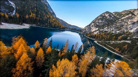 Lago Di Braies Dolomites Long Range Fpv Drone Youtube