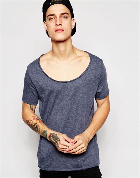 Asos T Shirt With Scoop Neck And Raw Edge Asos T Shirts Fashion T Shirt