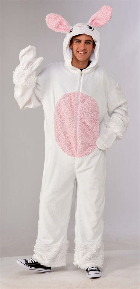 Way To Celebrate Adult Easter Bunny Onesie Zip Front Hood Egg Hunt