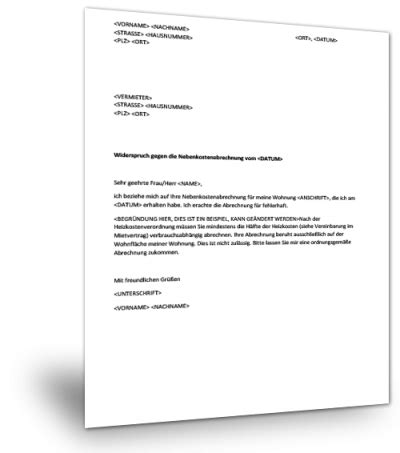 ✅ widerspruch beim jobcenter ✅ lesen sie hier: widerspruch-nebenkostenabrechnung-musterbrief