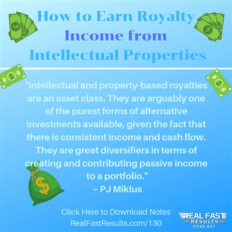 How To Earn Royalty Income From Intellectual Properties With Pj Miklus