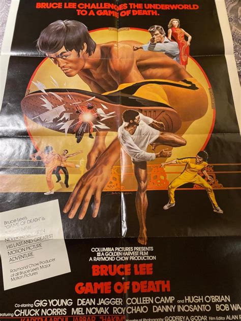 1979 Bruce Lee Game Of Death Original Movie Poster 27 X Etsy