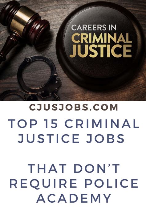 Top 15 Criminal Justice Jobs That Dont Require Police Academy