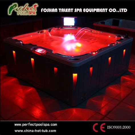 China Luxury Europe Design Whirlpool Jacuzzi Hot Tubs Outdoor Spa With Tv And Led Light China