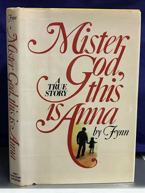 Mister God This Is Anna By Fynn 1975 Hardcover 1st Edition