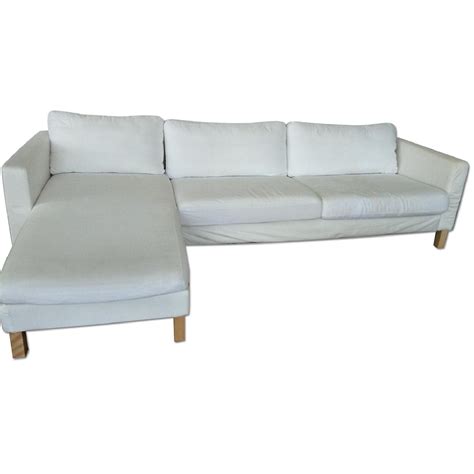 Ikea Karlstad Sectional Sofa W Chaise Lounge Aptdeco