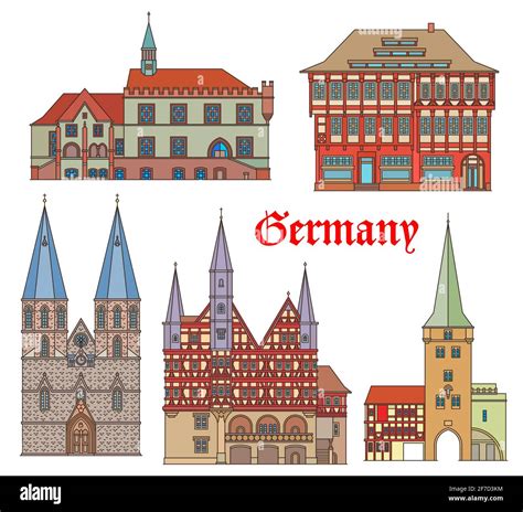 Germany Landmarks Architecture Buildings Stock Vector Image And Art Alamy