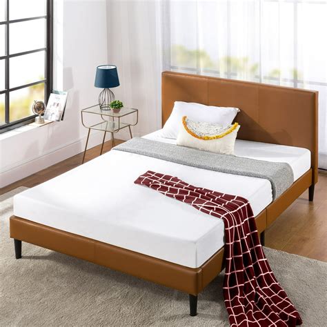 Zinus Jade 35 Faux Leather Upholstered Platform Bed Frame With Short