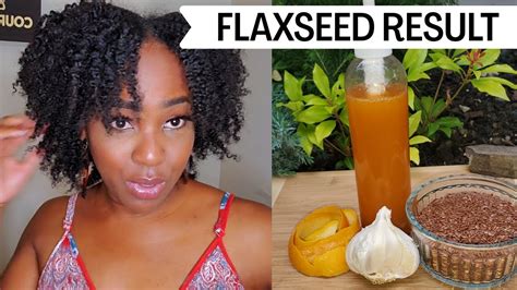 Homemade Flax Seed Gel Before And After Youtube