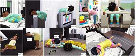 Silly Sleeping Toddler Poses At Onyx Sims Sims 4 Updates
