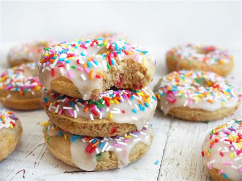 Rainbow Sprinkle Vegan Doughnuts All Day Fit
