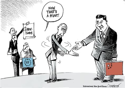 Putin Goes To China Globecartoon Political Cartoons Patrick Chappatte