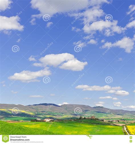 Meadows Of Tuscany Stock Photo Image Of Field Farm 72094318