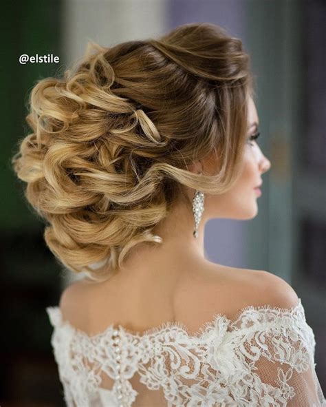 The wedding bun hairstyle is a great choice for bridesmaids. curly wedding hairstyles for medium length hair | Bridal ...