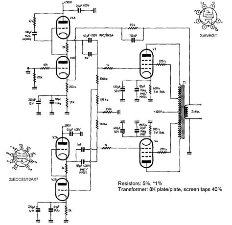 6v6 Push Pull Amp Schematic Wiring Digital And Schematic