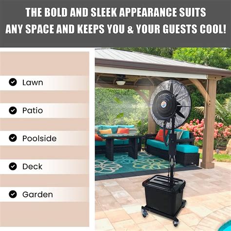 Buy Cool Off 10 Gallon Water Tank Tropic Breeze Portable Misting Fan