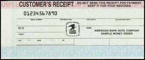 A sample moneygram money order. U.S.Post. Money Order Sample Spec. for ABNC. - Archives International Auctions
