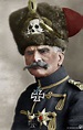 WW1 German General August von Mackensen in 1914. Colourised ...