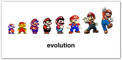 Mario Evolution Graphicsevolution