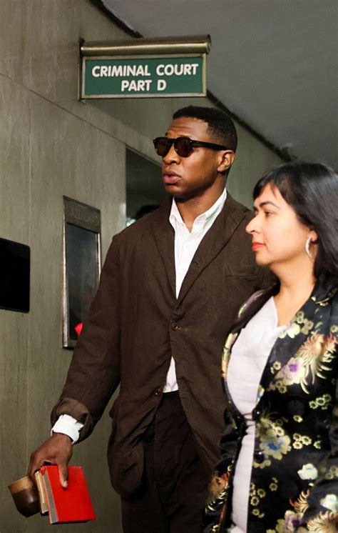 Jonathan Majors Arrives At Court On Assault And Harassment Charges
