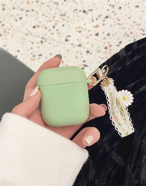 For Airpods Pro Lovely Daisy Sage Green Airpods Case Airpods Etsy