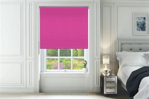 Classic Pink Roller Blind New Sq Metre Pricing Shades Blinds