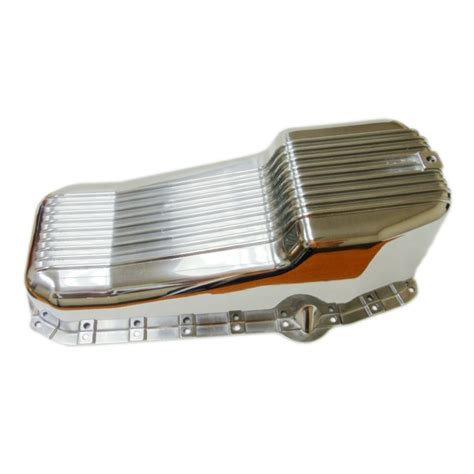 Finned Polished Aluminum Oil Pan Fit Small Block SBC Chevy EBay