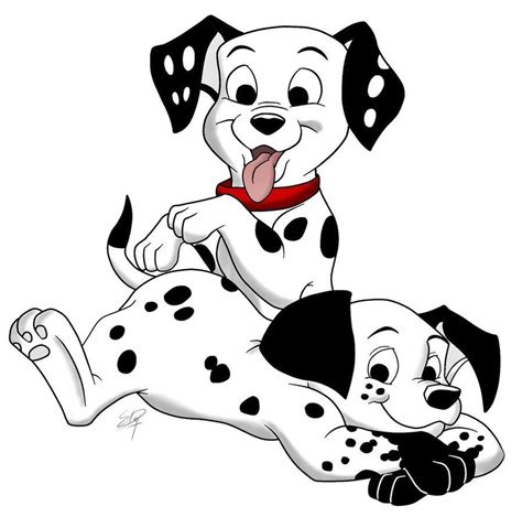 Cartoons Sticker Puppy Dalmatian 101 Dalmatians Disney Drawings