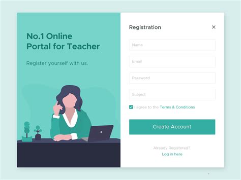 Registration Ui By Neebal On Dribbble