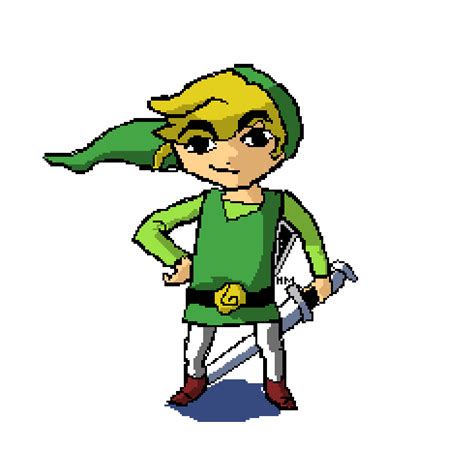 This png image is filed under the tags Pixel Art Toon Link by HalfMilk on Newgrounds