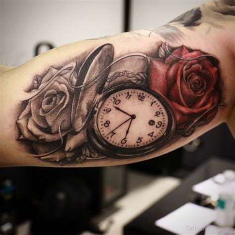 Picture Tattoos Memorial Tattoos Clock Tattoo