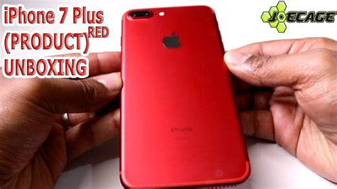 Apple Iphone 7 Plus Product Red Unboxing Youtube