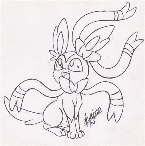 Sylveon Lineart By Rhythm Is Best Pony On Deviantart
