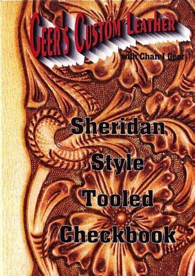 Sheridan Style Tooled Checkbook Dvd Leather Craft Leather Tooling