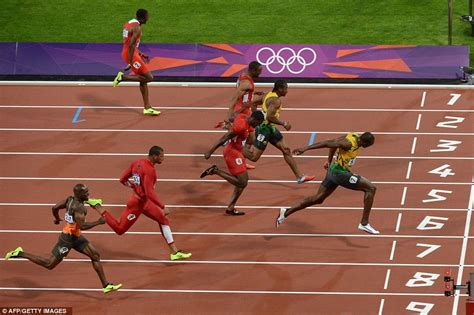 usain bolt wins 100m final at london 2012 olympics daily mail online