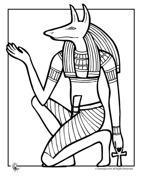 Fantasy Jr Egyptian God Anubis Coloring Page Egyptian Art Ancient Egypt Art Ancient Egypt
