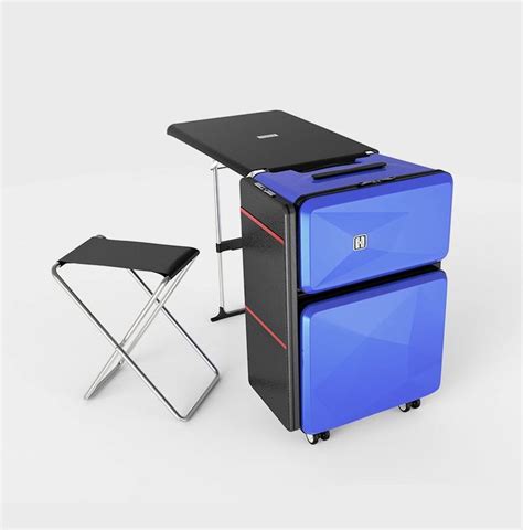 29 Innovative Standing Desk Designs Suitcase Traveling Desk Design