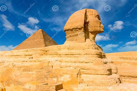 Egyptian Sphinx Cairo Giza Egypt Travel Background Architectural