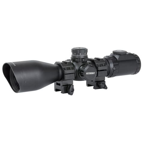 Utg Accushot 3 12x44 Compact Rifle Scope 36 Color Mil Dot Reticle Scp3
