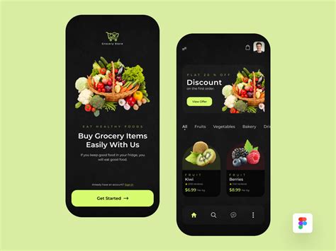 Grocery Store App Design Uplabs