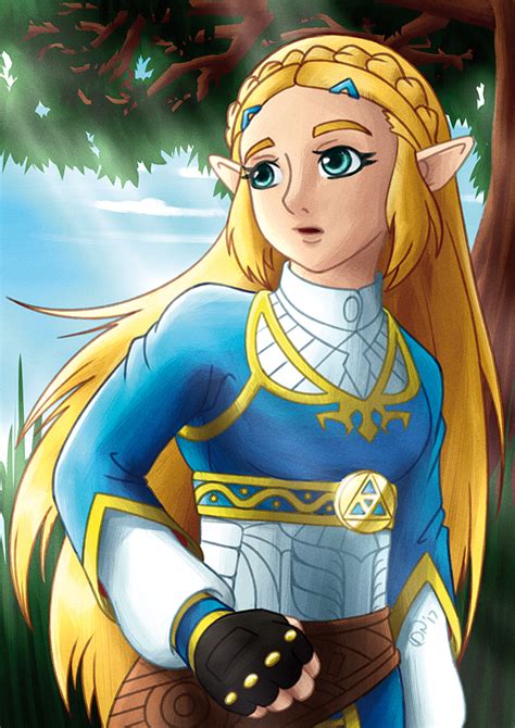 Zelda Breath Of The Wild Princess Zelda By Darknoise Studios On