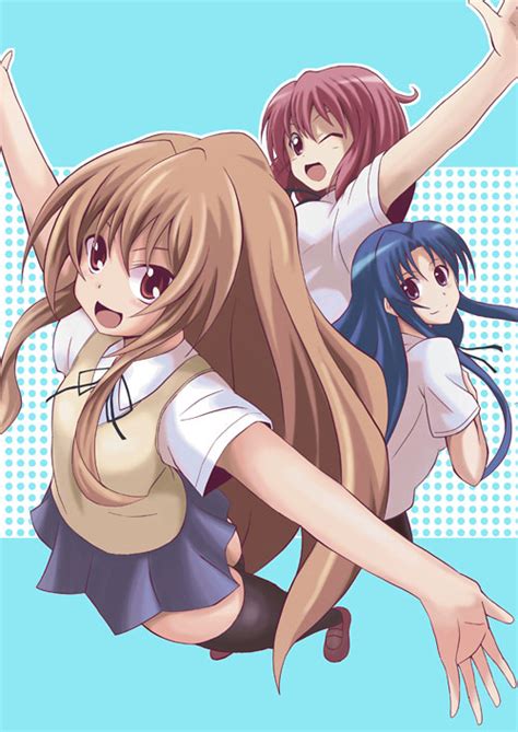 Aisaka Taiga Kawashima Ami And Kushieda Minori Toradora Drawn By