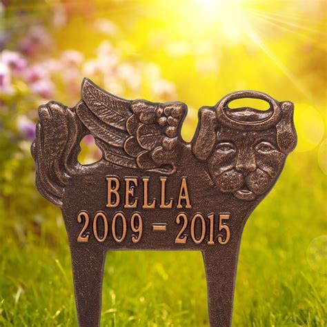 Guardian Angel Pet Dog Memorial Lawn Plaque Whitehall Products
