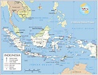Mapa das cidades da Indonésia: principais cidades e capital da Indonésia