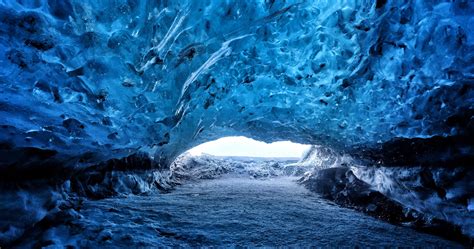A Random Ice Cave In Vatnajokull Region Iceland Oc