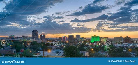 Albuquerque New Mexico Skyline Editorial Photo Image Of View
