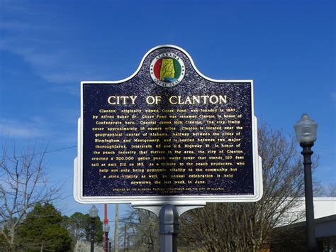 City Of Clanton Historical Marker Clanton Chilton County Flickr